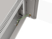 Szafa instalacyjna Rack wisząca 19" 4U 540x350 szara Drzwi przeszklone Lanberg (flat pack)