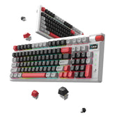 Klawiatura bezprzewodowa Monka STORM KG991W mechaniczna bluetooth + 2.4 GHz + kabel Gaming RGB