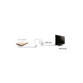 Adapter Techly USB31-HDMI USB-C 3.1 na HDMI M/Ż, biały 0,15m IADAP