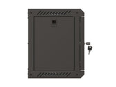 Szafa instalacyjna Rack Lanberg Wisząca 10" 6U 300x300 Drzwi przeszklone (flat pack) Czarna