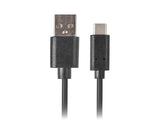 Kabel USB 2.0 Lanberg Type-C(M) - AM 1m czarny QC 3.0