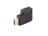 Adapter Lanberg HDMI(M) -> HDMI(F) 4K kątowy prawo czarny