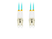 Patchcord światłowodowy Lanberg MM LC/UPC-LC/UPC DUPLEX 3.0mm OM3 50/125 LSZH 2m aqua