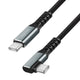 Kabel USB 3.2 Gen2 LogiLink CU0272 USB-C - USB-C, M/M, 10 Gb/s, 100 W, 4K, kątowy, czarny, 2m