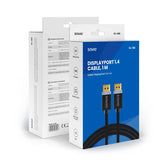 Kabel DisplayPort v1.4 Savio CL-165 (M/M) 1m czarny