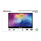 Monitor przenośny dotykowy Verbatim 17,3" PMT-17 Portable Touch HDMI USB 2.0 2xUSB-C