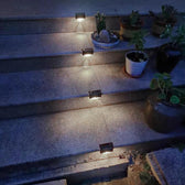 Lampa solarna schodowa tarasowa LED Maclean MCE319 IP44 4000K Ni-MH 100 mAh, 80x45x45mm czuj. zmierzchu