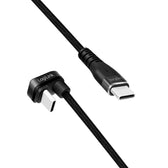 Kabel USB 2.0 LogiLink CU0191 USB-C - USB-C, M/M, kątowy, czarny, 2m