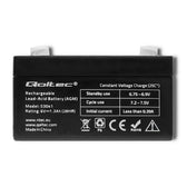 Akumulator AGM Qoltec 6V | 1.3Ah