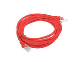 Patchcord Lanberg UTP kat.5e 3m czerwony