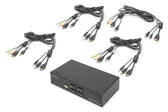 Przełącznik KVM DIGITUS 4 portowy HDMI, 4K 30Hz