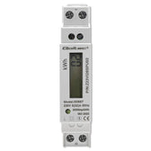 Miernik zużycia enrgii Qoltec na szynę DIN | jednofazowy elektroniczny licznik | 230V | LCD | 2P | Slim