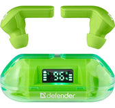 Słuchawki z mikrofonem Defender TWINS 916 bezprzewodowe Bluetooth zielone