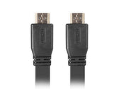 Kabel HDMI Lanberg M/M v2.0 1m czarny flat