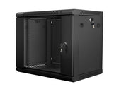 Szafa instalacyjna Rack wisząca 19" 9U 600x450 czarna Lanberg (flat pack)