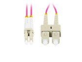 Patchcord światłowodowy Lanberg MM LC/UPC-SC/UPC DUPLEX 3.0MM OM4 50/125 LSZH 5m fioletowy
