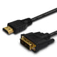 Kabel adapter Savio CL-212 HDMI 19pin męski - DVI 18+1 męski 1,8m