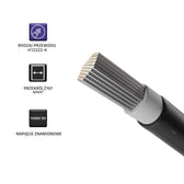 Kabel solarny Qoltec fotowoltaiczny | 4mm2 | 100m | czarny