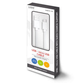 Kabel USB 2.0 Savio CL-127 USB A (M) - Micro USB B (M) 5A, 1m, biały