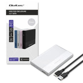 Obudowa/kieszeń Qoltec na dysk SSD HDD 2.5" | SATA | USB 3.0 | Super speed 5Gb/s | 2TB | Srebrny