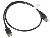 Przedłużacz USB 2.0 Lanberg AM-AF 0,7m czarny