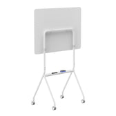 Tablica mobilna suchościeralna Ergo Office ER-306, orientacja pozioma, biała, jednostronna, z półką, wymiary tablicy 1190x790mm