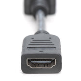 Kabel adapter DIGITUS DisplayPort, DP-HDMI typA, M/Ż 0,15m, DP 1.2