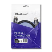 Kabel DisplayPort v1.3 Qoltec męski / DisplayPort v1.3 męski | 5Kx3K | 1m