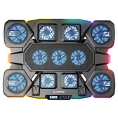 Podstawka chłodząca Rampage GLACIERS50 Gamingowa pod laptop 14–17”, 2600RPM, czarna