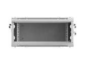 Szafa instalacyjna Rack Lanberg wisząca 19" 4U 600x450 szara drzwi metalowe (flat pack)