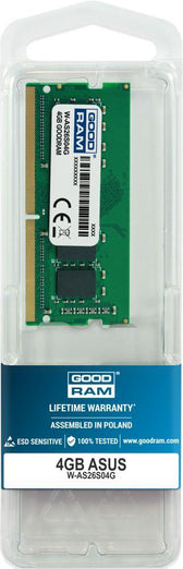 Pamięć SODIMM DDR4 GOODRAM 4GB 2666MHz  ded. do ASUS (W-AS26S04G)