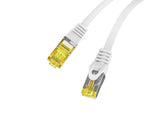 Patchcord Lanberg S/FTP kat.6A 15m LSZH CU fluke passed szary