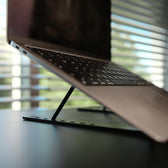 Podstawka biurowa pod laptop, tablet SAVIO PB-05, aluminiowa, czarna