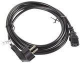 Kabel zasilający Lanberg CEE 7/7 -> IEC 320 C13 3m VDE czarny
