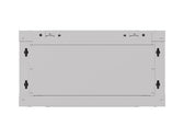 Szafa instalacyjna Rack wisząca 19" 4U 540x350 szara Drzwi przeszklone Lanberg (flat pack)