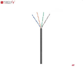 Kabel instalacyjny TechlyPro skrętka Cat5e U/UTP drut, 100m czarny