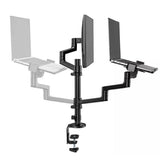 Uchwyt biurkowy na monitor i laptop Neomounts DS20-425BL2 17"-27" max. 8kg max. VESA 100x100