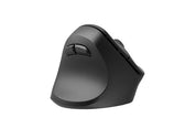 Mysz bezprzewodowa Natec Crake 2 Bluetooth 5.2 + 2.4GHz 2400DPI wertykalna czarna dla leworęcznych