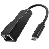 Kabel adapter Qoltec USB 3.1 typ C M / RJ-45 F | 0,2m