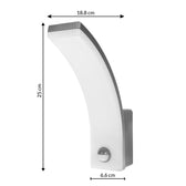 Lampa LED z czujnikiem ruchu Maclean MCE512 GR, czujnik ruchu PIR, kolor szary, 20W, IP65, 2000lm, barwa neutralna biała (4000K)