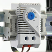 Termostat zamykający Qoltec 10A | DIN 35