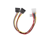 Kabel zasilający Lanberg Molex(M) -> 2x SATA(F) 0,3m