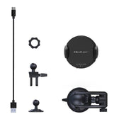 Ładowarka Qoltec indukcyjna / samochodowa Pro z uchwytem iR | 15W | QC3.0 | USB C