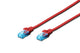 Patchcord DIGITUS UTP kat. 5e 3m PVC czerwony