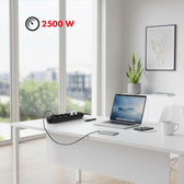 Listwa zasilająca Maclean MCE395 B, przedłużacz 5 gniazd + 3xUSB, 110-240V AC 50/60Hz, 2.1A max 2500W, 1,5m, czarna
