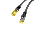 Patchcord Lanberg FTP kat.6A 0,5m LSZH CU fluke passed czarny