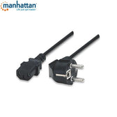 Kabel zasilający Manhattan PC 1,8m, czarny ICOC