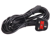 Kabel zasilający kątowy Maclean MCTV-806 3 pin 1,5m wtyk GB