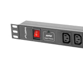 Listwa zasilająca Lanberg do RACK 1U 16A PDU 19" 8x IEC C13 2m czarna C20