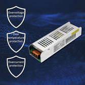 Zasilacz impulsowy LED Qoltec IP20 | 150W | 12V | 12.5A | Slim
